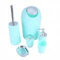 Yosoo, 6-teiliges Luxus-Badezimmer-Set aus Kunststoff, bestehend aus Lotionsflasche, Zahnbürstenhalter, Zahnputzbecher, Seifenschale, WC-Bürste, Abfalleimer mintgrün