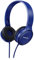 Panasonic RP-HF100ME-A On Ear Kopfhörer - Headset mit 10-23.000 Hz, 30 mm Wandler, kompakt zusammenfaltbar, blau