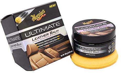Meguiar's G18905EU Baume Cuir Ultime - 160g - Nourrit et Protège le Cuir des Voitures