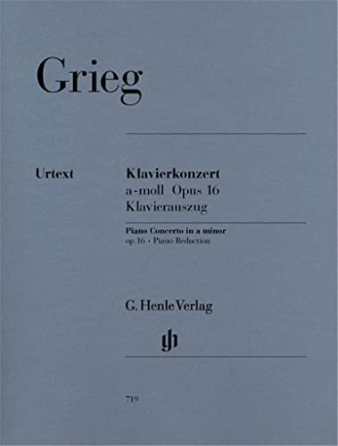 Konzert a-Moll Op 16 Klav Orch. Klavier, Klavier zu 4 Händen: Instrumentation: 2 Pianos, 4-hands, Piano Concertos (G. Henle Urtext-Ausgabe)