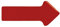 Legamaster Symbolmagnet Magnetsymbol Pfeil, 20 x 35 mm, Rot, ca. 50 g/cm² g