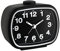 TFA Dostmann Analoger Wecker, 60.1017.01, im Retro-Design, lauter Alarm Kunststoff, Schwarzweiß 11 x 6 x 9,2 cm, L117 x B77 x H123 mm