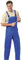 Unbekannt Salopette da lavoro in blu reale, 56
