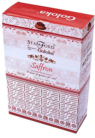 GOLOKA Räucherstäbchen, 180 g, Safran Masala Räucherstäbchen, Raumduft