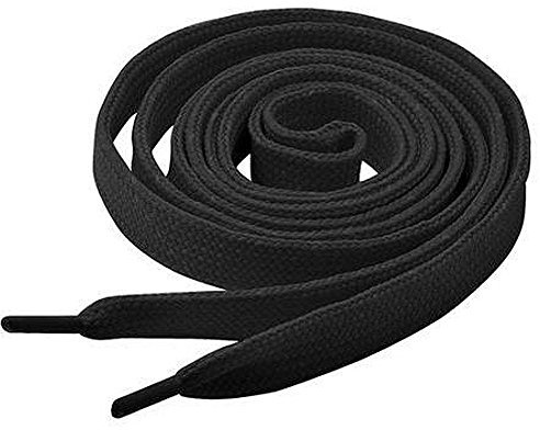 Collonil Schnürsenkel flach 9 mm breit 90 cm Schwarz