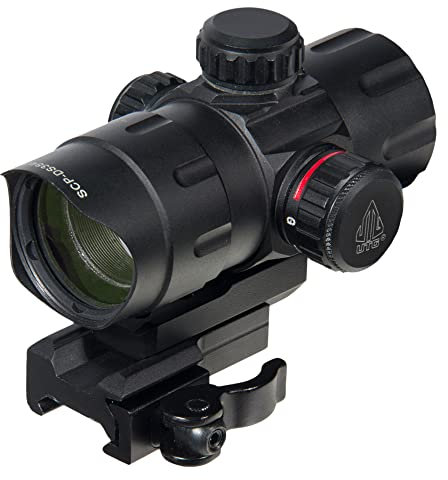 UTG Erwachsene 4.2 ITA Red/Green T-Dot with QD Mount, Riser Adaptor SCP-DS3840TDQ Leuchtpunktvisier, schwarz, One Size