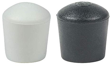 Lifeswonderful - 4 pcs Domed Furniture Feet - Ideal for Tables, Chairs etc - Available in Many Sizes & Colours (18mm, Black)