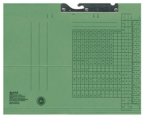 Esselte Leitz Pendelmappe, seitlich offen, Manilakarton, grün