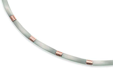 Boccia Damen-Collier Titan teilvergoldet 45 cm - 0877-03