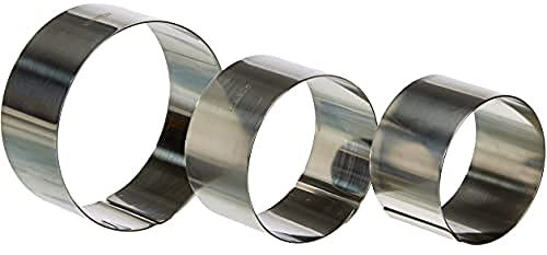 Ibili 716050 Lot de 3 emporte-pièces : 7+8+10 cm en Inox