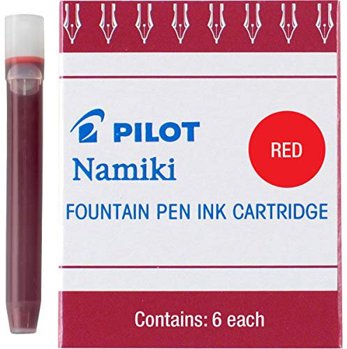 Pilot Namiki Ink Refill Cartridge Red 6Pk