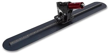 Alisador de suelo Marshalltown, alisador de solado, paleta incl. articulación basculante BF9 con extremos redondeados, de acero azul, dimensión del alisador: 914x217 mm