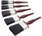Fit For The Job 5 piece All Purpose Mixed Bristle Paint Brush Set for a Smooth Finish Painting with Emulsion, Gloss, Satin Paints on Walls, Ceilings, Wood, Metal - 2x 1.5, 2x 2, 1x 3 inch