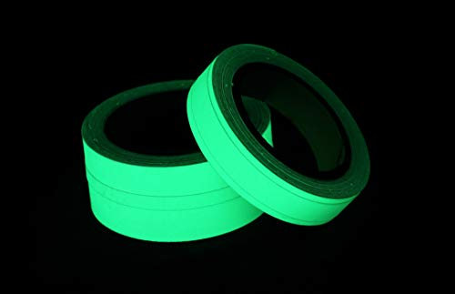 nachleuchtendes Klebeband 50mm x 1m (6,99€/m) selbstleuchtend glow in the dark Glowtape Nachleuchttape Klebeband