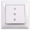 GUNSAN 01281100100179 Visage Interrupteur pour volet roulant 1 x bascule de commutation à encastrer Blanc 10 A, 250 V, VDE