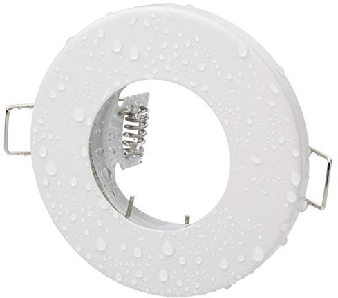 Jungeslicht Bad Einbaustrahler Aqua IP65 RUND Farbe: Weiss-Matt 230Volt GU10 Fassung Für LED Leuchtmittel mit 50mm Durchmesser