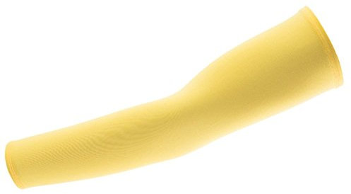 CHIC-CHIC 1Pair Sports Arm Sleeves Sun UV Protector Elastic Stretch Arm Compression Sleeves for Basketball, Football, Running, Golf, Cycling, Fishing, Driving, Camping (Yellow)