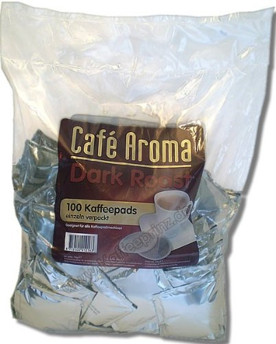 Café Aroma Dark Roast 100 Kaffeepads Megabeutel