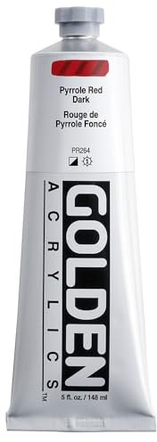 Golden : Heavy Body Acrylic Paint : 150ml : Pyrrole Red Dark
