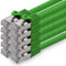 5,0 m - vert - lot de 10 câbles réseau CAT.7 câble patch SFTP PIMF LSZH câble Gigabit Lan 10Gb s câble brut cat7 avec connecteur RJ45 Cat6a compatible avec CAT5 CAT6 cat7 cat8