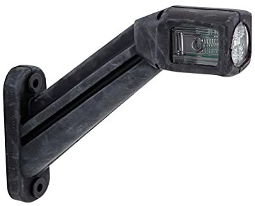 HELLA 2XS 011 744-061 Umrissleuchte - Begrenzungsleuchte - Anhänger - LED - 12/24V - ECE/ADR/GGVS - Kabel: 2000mm - Stecker: AMP - 2-polig - rechts/seitlicher Anbau