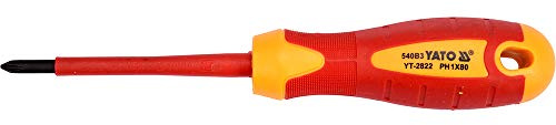 INSULATED SCREWDRIVER PH1x80MM