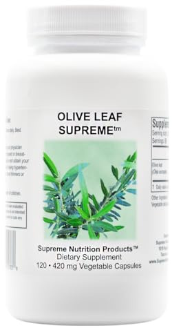 Supreme Nutrition Olive Leaf Supreme, 120 Pure Olive Leaf Vegetarian Capsules