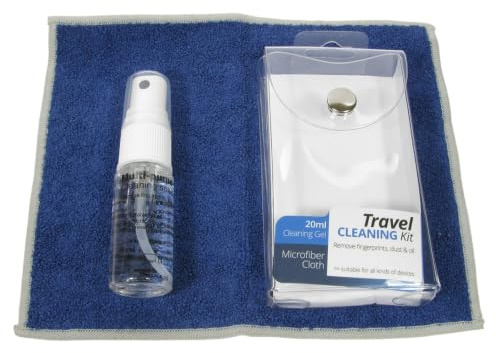 MultiPurpose Travel Cleaning Kit 20ml Screen Cleaning Gel & Microfibre Cloth