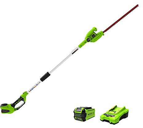 Greenworks PH40B210 Taille-haie sans fil 40 V avec batterie 2.0 Ah incluse 7,25 cm