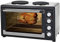 Syntrox Germany Mini horno de 60 litros con recirculación y pincho giratorio, minicocina con 2 placas de cocción