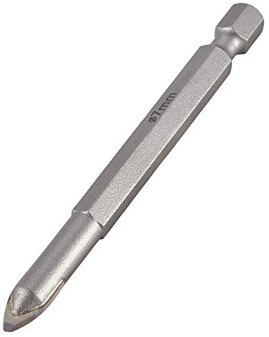 Trend 7mm TCT Glass Drill Bit, Quick Release for Glass, Tiles & Mirrors | Quick Release Tungsten Carbide Tipped Drill Bit For Glass, Porcelain, Tiles And Mirrors, SNAP/GD/7MM