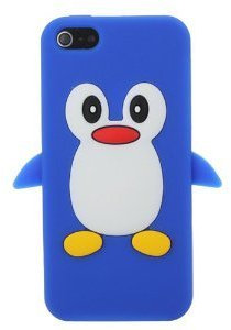 SKS Distribution® Apple iPhone 5C DARK BLUE Cute Penguin Silicone Phone Case
