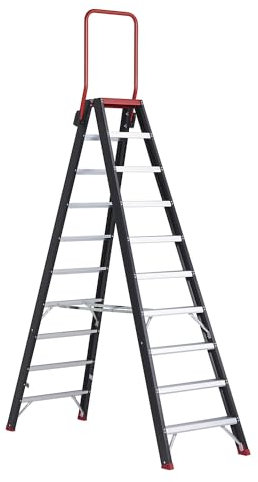 Altrex | Sicherheits-Stehleiter | beidseitig begehbar | 2 x 10 Stufen