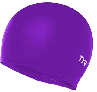 TYR Cuffia da nuoto in lattice, viola