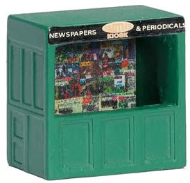 Hornby R8797 Skaledale 00 Gauge Newspaper Kiosk,Green,31x20millimeters