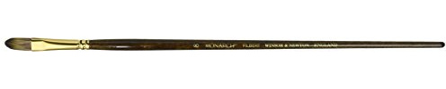 Winsor & Newton 5504008 Monarch Filbert Long Handle Brush, Size 8