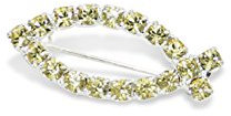 Confirmation Gifts 174 partie Jaune pâle Cristal Poisson Broche en cristaux Swarovski Confirmation Gifts