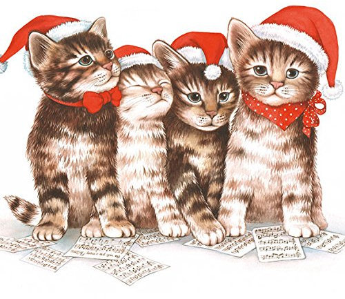 Ambiente - Singing Cats - 3-lagig, Mehrfarbig, 33 x 33 cm, 20 Stück, Servietten