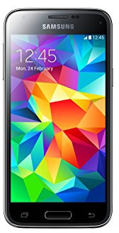 Samsung Galaxy S5 Mini - Smartphone libre Android (pantalla 4.5, cámara 8 Mp, 16 GB, Quad-Core 1.4 GHz, 1.5 GB RAM), negro (importado de Italia)