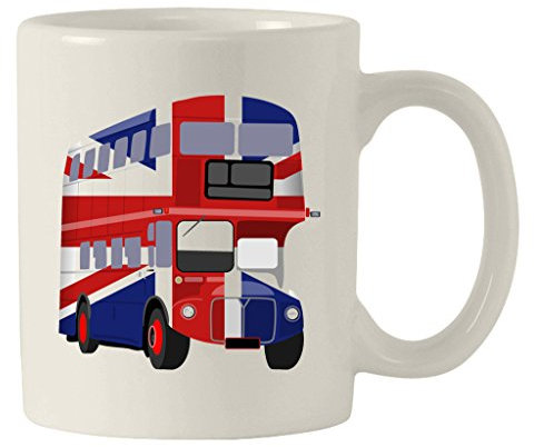 London Bus Union Jack Coton à thé en céramique Mug à café