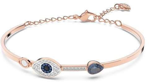 Swarovski Symbolica Armreif, Böser Blick, Blau, Metallmix