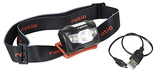 Ratio-Linterna Frontal Recargable 3 Led 160Lm.