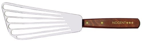 Nogent 1730 Pelle de Cuisine Inox Ajoure Grand Modèle Manche Bois