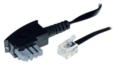 S-Conn 15 m TAE-N – RJ11 Telefonkabel Schwarz, Transparent – Telefonkabel (15 m, TAE-N, RJ11, schwarz, transparent, männlich/männlich, schwarz)
