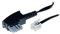 S-Conn 15 m TAE-N – RJ11 Telefonkabel Schwarz, Transparent – Telefonkabel (15 m, TAE-N, RJ11, schwarz, transparent, männlich/männlich, schwarz)