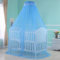 Cdycam Juego de Cama para bebé y niño pequeño, mosquitera Colgante, Marco de Barra de Mosquitos, Estilo Palacio, para Cuna (mosquitera Azul, sin Soporte)