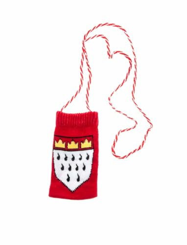 Kölschglashalter Socke mit Köln Wappen