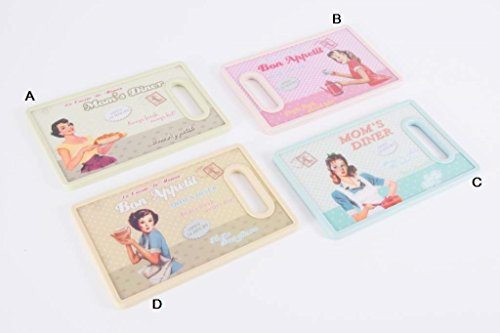 AVENUELAFAYETTE Planche à découper Cuisine Vintage - rétro - Fille (Vert A)