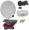 PremiumX Satelliten-Komplettanlage 60cm Satellitenschüssel Single LNB 10m Antennen-Kabel FullHD TV SAT Receiver HDMI-Kabel