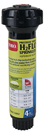 Toro precisión H2FLO (aspersor Pop Up con Boquilla